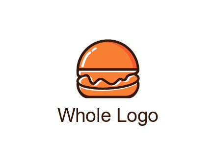burger icon for fast food logo