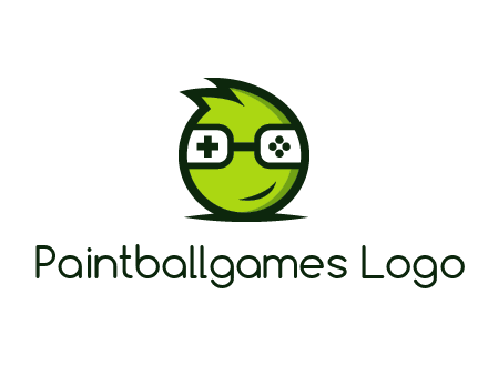 smirking monster character with game controller eyes