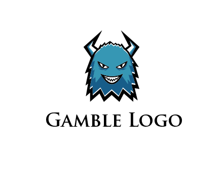 logo with a horned monster character