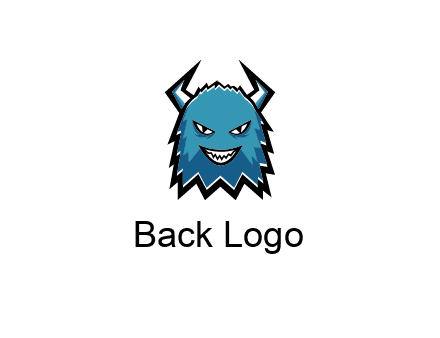 logo with a horned monster character
