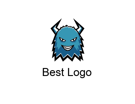 logo with a horned monster character