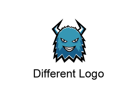 logo with a horned monster character