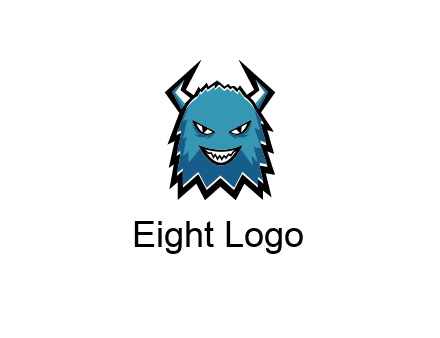 logo with a horned monster character