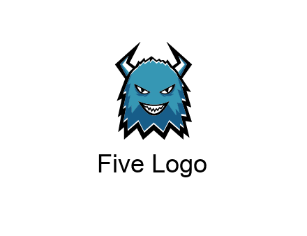 logo with a horned monster character