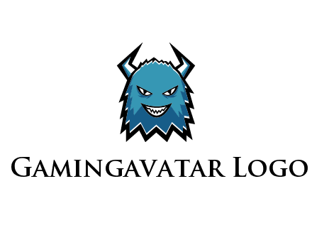 logo with a horned monster character