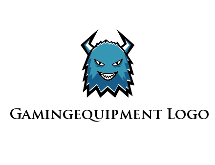logo with a horned monster character