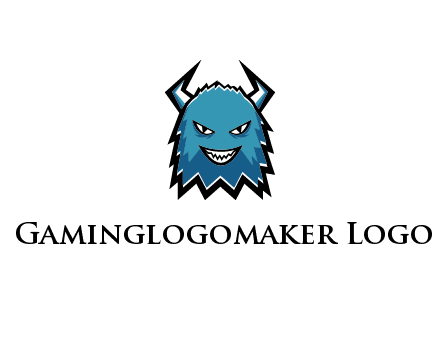 logo with a horned monster character