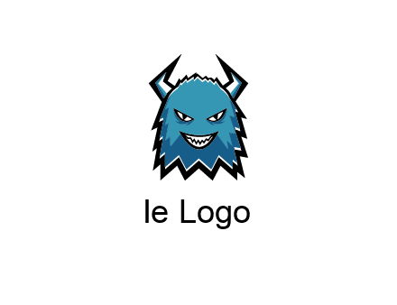 logo with a horned monster character