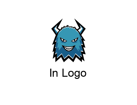 logo with a horned monster character
