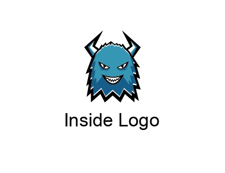 logo with a horned monster character