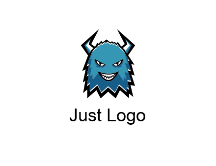logo with a horned monster character
