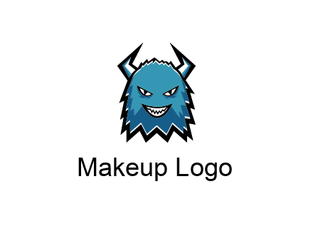 logo with a horned monster character