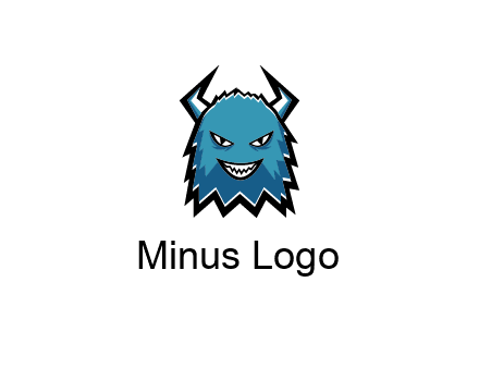 logo with a horned monster character
