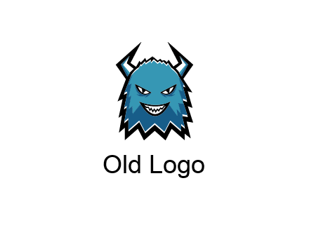 logo with a horned monster character
