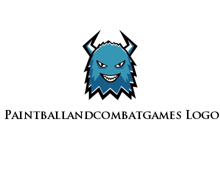 logo with a horned monster character