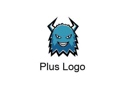 logo with a horned monster character