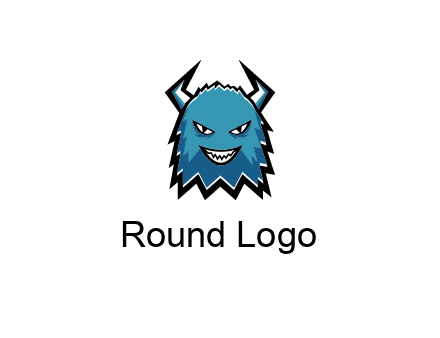 logo with a horned monster character