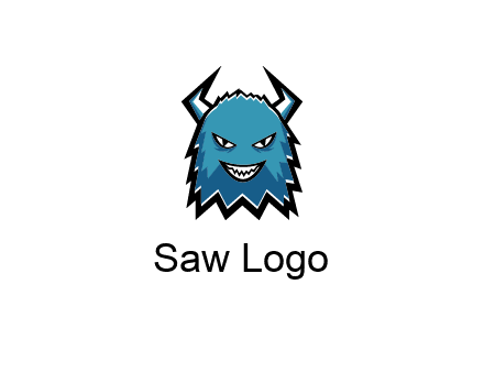 logo with a horned monster character