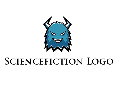 logo with a horned monster character