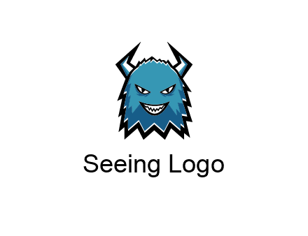 logo with a horned monster character