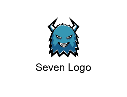 logo with a horned monster character