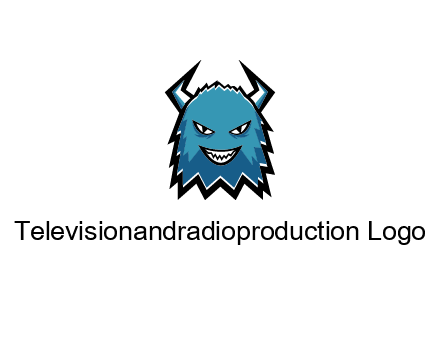 logo with a horned monster character