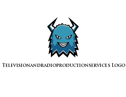 logo with a horned monster character