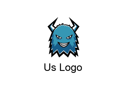 logo with a horned monster character