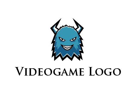 logo with a horned monster character