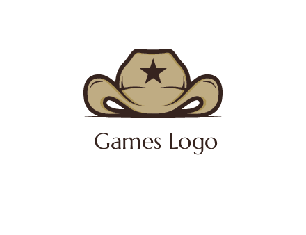 wild west logo showing a sheriff hat