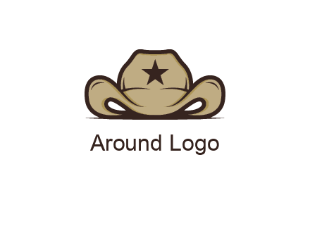 wild west logo showing a sheriff hat