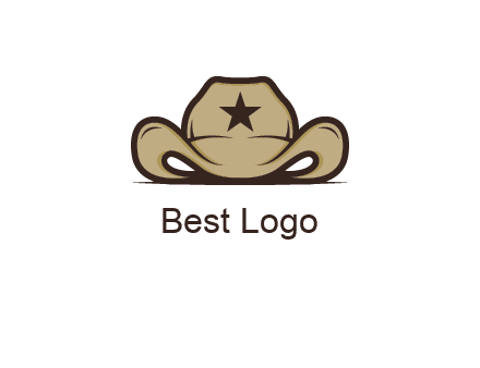 wild west logo showing a sheriff hat