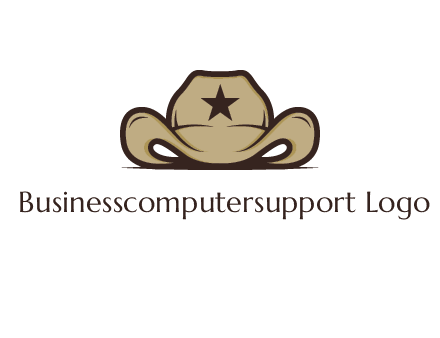 wild west logo showing a sheriff hat
