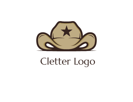 wild west logo showing a sheriff hat
