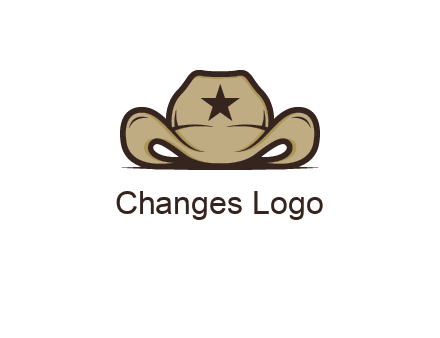 wild west logo showing a sheriff hat