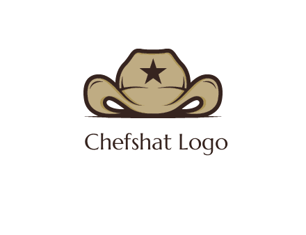 wild west logo showing a sheriff hat