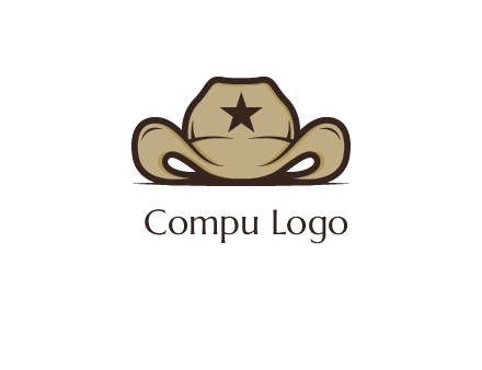 wild west logo showing a sheriff hat