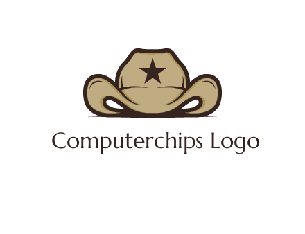 wild west logo showing a sheriff hat