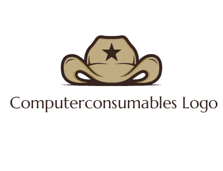 wild west logo showing a sheriff hat