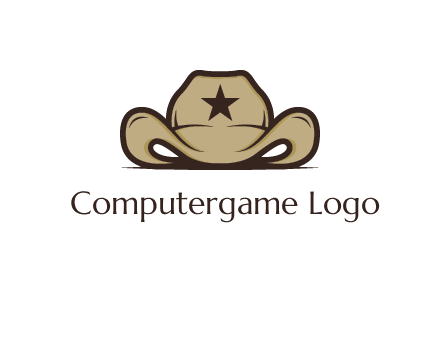 wild west logo showing a sheriff hat