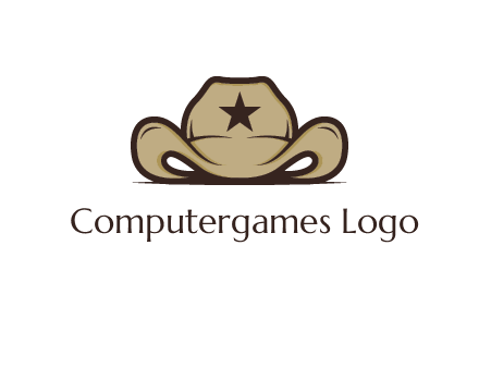wild west logo showing a sheriff hat