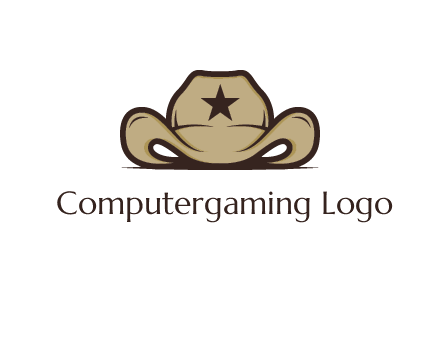 wild west logo showing a sheriff hat