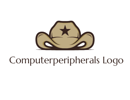 wild west logo showing a sheriff hat