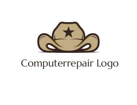 wild west logo showing a sheriff hat