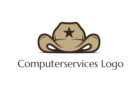 wild west logo showing a sheriff hat
