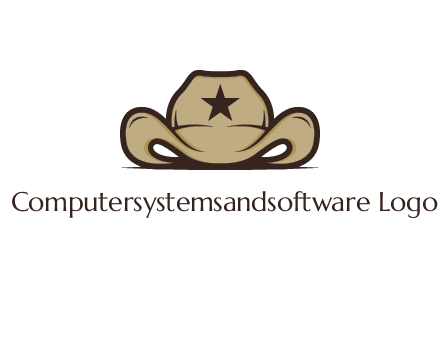 wild west logo showing a sheriff hat