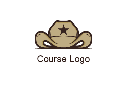 wild west logo showing a sheriff hat