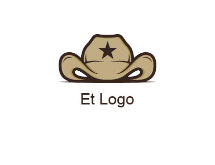 wild west logo showing a sheriff hat