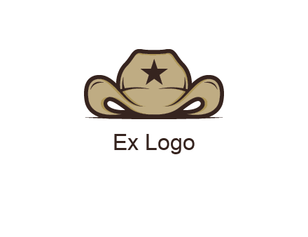 wild west logo showing a sheriff hat