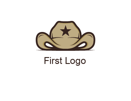 wild west logo showing a sheriff hat